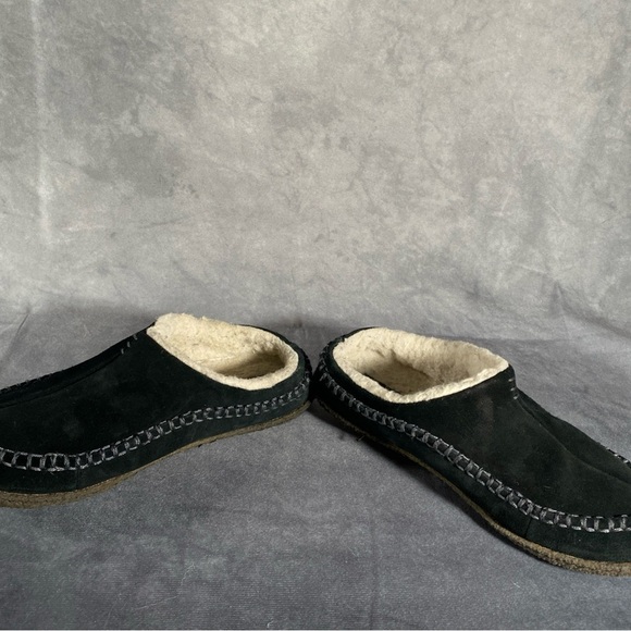 Sorel Falcon Ridge Suede Slippers Black Slip-on Shoes Men’s 7 Women’s 8.5 - Picture 4 of 7